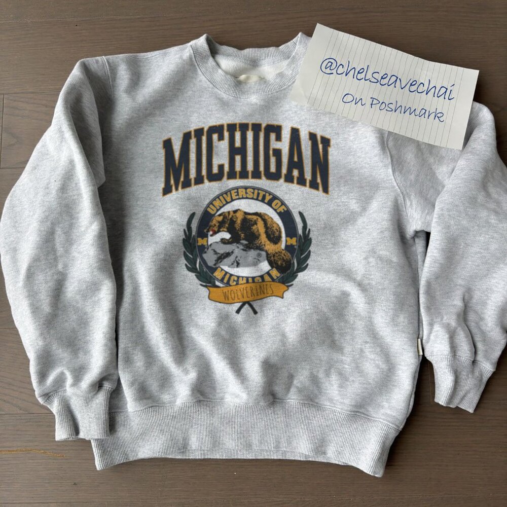 Vintage University of Michigan Wolverines Sweatshirt, Michigan Wolverines Shirt